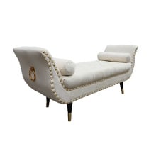 Nizar Velvet Ottoman Bench